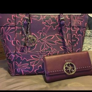 Guess purse and wallet